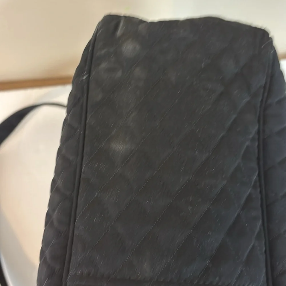 Vera Bradley Black Quilted Infant Baby Bag with Changing Mat